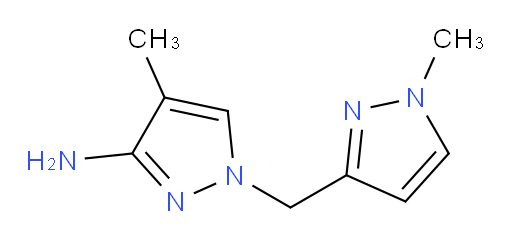 4-methyl-1-[(1-methyl-1H-pyrazol-3-yl)methyl]-1H-pyrazol-3-amine