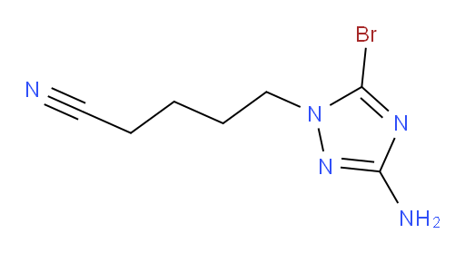 5-(3-amino-5-bromo-1H-1,2,4-triazol-1-yl)pentanenitrile