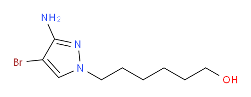6-(3-amino-4-bromo-1H-pyrazol-1-yl)hexan-1-ol