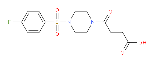 4-[4-(4-fluorobenzenesulfonyl)piperazin-1-yl]-4-oxobutanoic acid