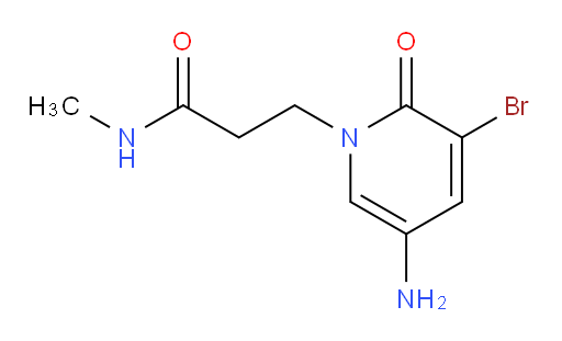 3-(5-amino-3-bromo-2-oxo-1,2-dihydropyridin-1-yl)-N-methylpropanamide