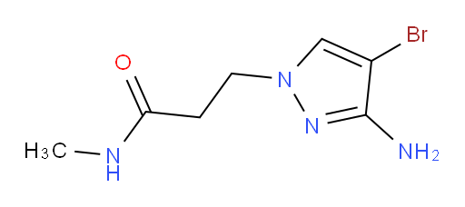 3-(3-amino-4-bromo-1H-pyrazol-1-yl)-N-methylpropanamide