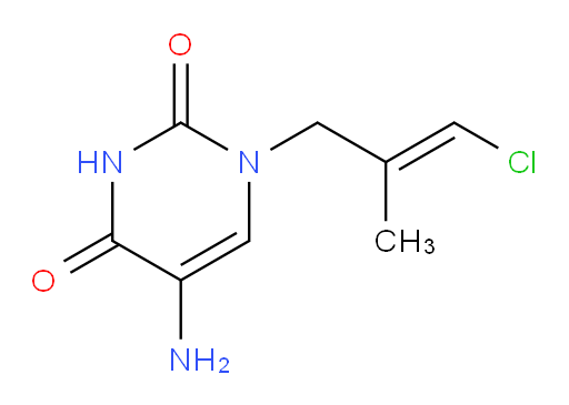 5-amino-1-(3-chloro-2-methylprop-2-en-1-yl)-1,2,3,4-tetrahydropyrimidine-2,4-dione
