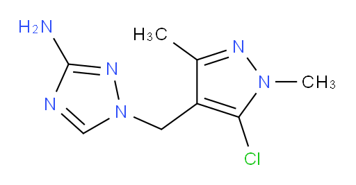 1-[(5-chloro-1,3-dimethyl-1H-pyrazol-4-yl)methyl]-1H-1,2,4-triazol-3-amine