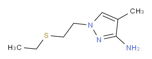 1-[2-(ethylsulfanyl)ethyl]-4-methyl-1H-pyrazol-3-amine