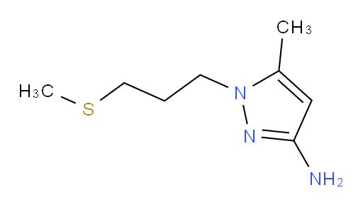 5-methyl-1-[3-(methylsulfanyl)propyl]-1H-pyrazol-3-amine
