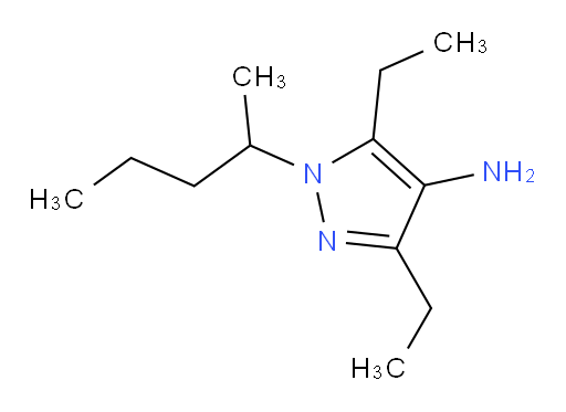 3,5-diethyl-1-(pentan-2-yl)-1H-pyrazol-4-amine