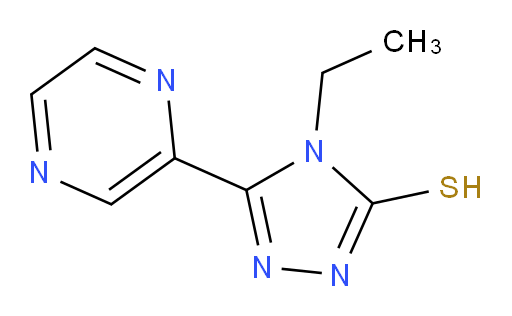4-ethyl-5-(pyrazin-2-yl)-4H-1,2,4-triazole-3-thiol