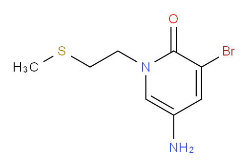 5-amino-3-bromo-1-[2-(methylsulfanyl)ethyl]-1,2-dihydropyridin-2-one