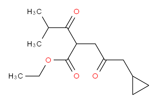 ethyl 2-(3-cyclopropyl-2-oxopropyl)-4-methyl-3-oxopentanoate