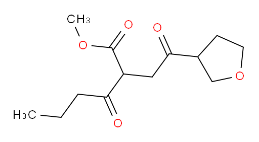 methyl 3-oxo-2-[2-oxo-2-(oxolan-3-yl)ethyl]hexanoate