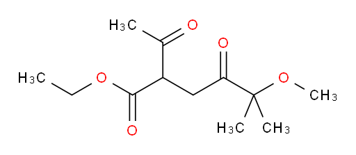 ethyl 2-acetyl-5-methoxy-5-methyl-4-oxohexanoate