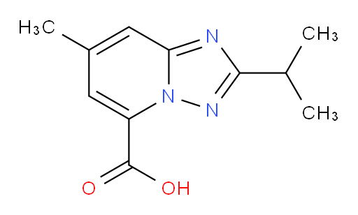 7-methyl-2-(propan-2-yl)-[1,2,4]triazolo[1,5-a]pyridine-5-carboxylic acid