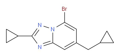 5-bromo-2-cyclopropyl-7-(cyclopropylmethyl)-[1,2,4]triazolo[1,5-a]pyridine