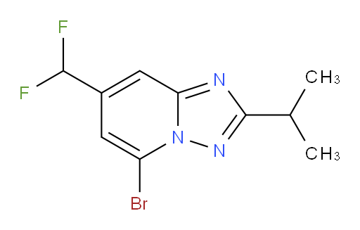 5-bromo-7-(difluoromethyl)-2-(propan-2-yl)-[1,2,4]triazolo[1,5-a]pyridine