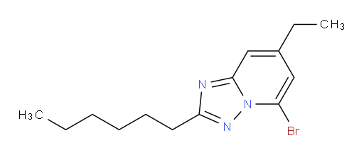 5-bromo-7-ethyl-2-hexyl-[1,2,4]triazolo[1,5-a]pyridine