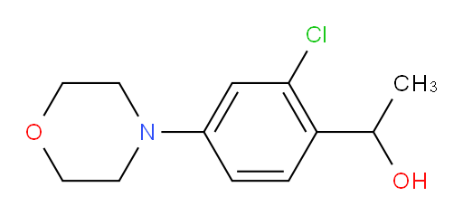 1-[2-chloro-4-(morpholin-4-yl)phenyl]ethan-1-ol