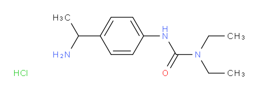 1-[4-(1-aminoethyl)phenyl]-3,3-diethylurea hydrochloride