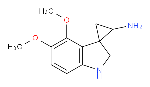 4',5'-dimethoxy-1',2'-dihydrospiro[cyclopropane-1,3'-indole]-2-amine