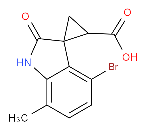 4'-bromo-7'-methyl-2'-oxo-1',2'-dihydrospiro[cyclopropane-1,3'-indole]-2-carboxylic acid