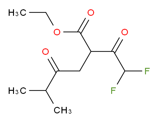 ethyl 2-(2,2-difluoroacetyl)-5-methyl-4-oxohexanoate