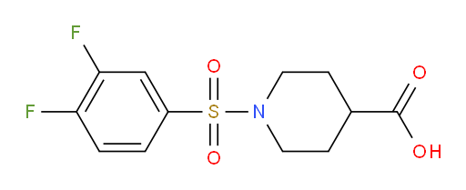 1-(3,4-difluorobenzenesulfonyl)piperidine-4-carboxylic acid