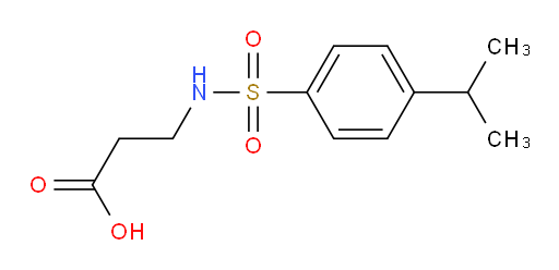 3-[4-(propan-2-yl)benzenesulfonamido]propanoic acid