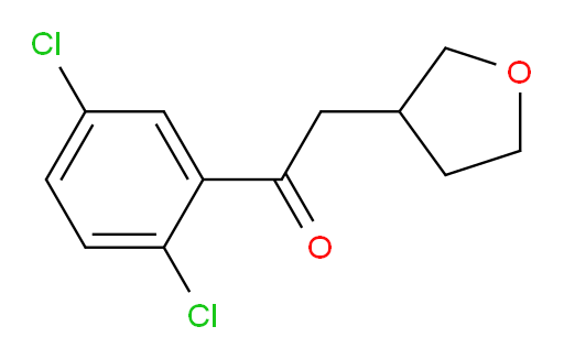 1-(2,5-dichlorophenyl)-2-(oxolan-3-yl)ethan-1-one