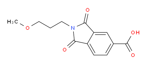 2-(3-methoxypropyl)-1,3-dioxo-2,3-dihydro-1H-isoindole-5-carboxylic acid