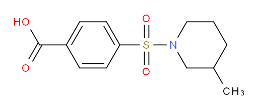 4-[(3-methylpiperidin-1-yl)sulfonyl]benzoic acid