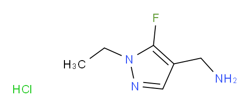 (1-ethyl-5-fluoro-1H-pyrazol-4-yl)methanamine hydrochloride