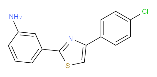 3-[4-(4-chlorophenyl)-1,3-thiazol-2-yl]aniline