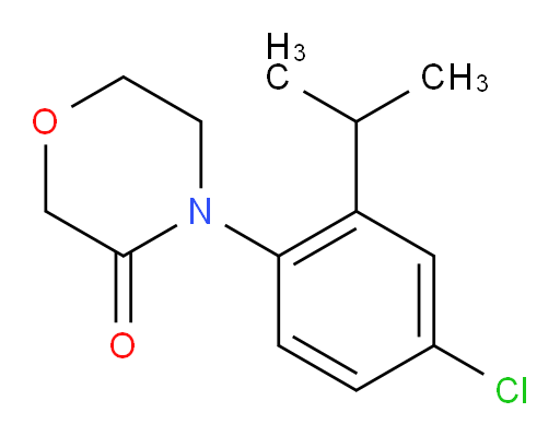 4-[4-chloro-2-(propan-2-yl)phenyl]morpholin-3-one