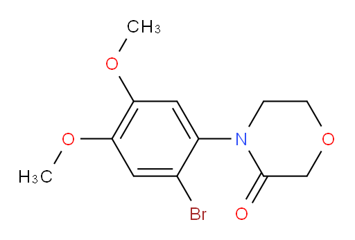 4-(2-bromo-4,5-dimethoxyphenyl)morpholin-3-one