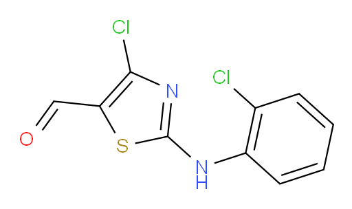 4-chloro-2-[(2-chlorophenyl)amino]-1,3-thiazole-5-carbaldehyde