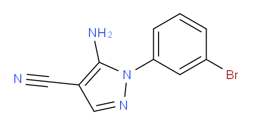 5-amino-1-(3-bromophenyl)-1H-pyrazole-4-carbonitrile