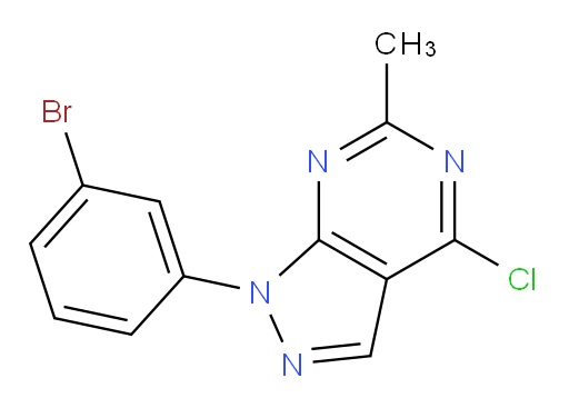 1-(3-bromophenyl)-4-chloro-6-methyl-1H-pyrazolo[3,4-d]pyrimidine