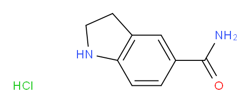 2,3-dihydro-1H-indole-5-carboxamide hydrochloride