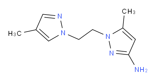 5-methyl-1-[2-(4-methyl-1H-pyrazol-1-yl)ethyl]-1H-pyrazol-3-amine