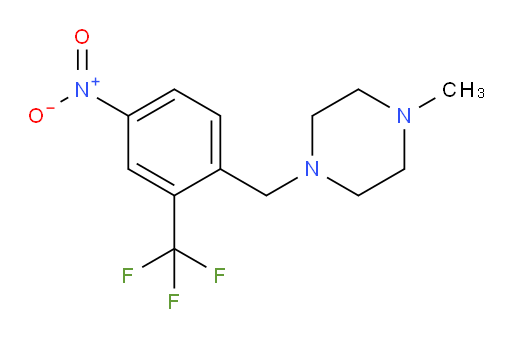 1-methyl-4-(4-nitro-2-(trifluoromethyl)benzyl)piperazine