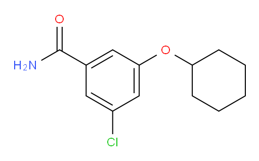 3-chloro-5-(cyclohexyloxy)benzamide