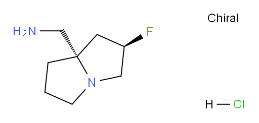 ((2R,7aS)-2-fluorohexahydro-1H-pyrrolizin-7a-yl)methanamine hydrochloride
