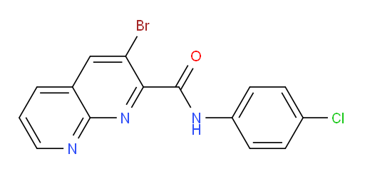 3-bromo-N-(4-chlorophenyl)-1,8-naphthyridine-2-carboxamide