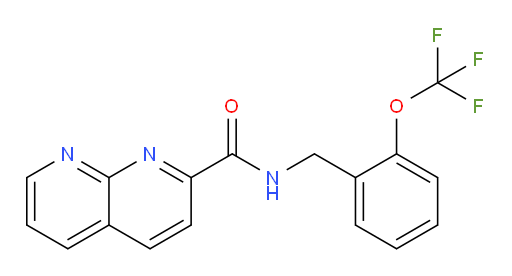 N-(2-(trifluoromethoxy)benzyl)-1,8-naphthyridine-2-carboxamide