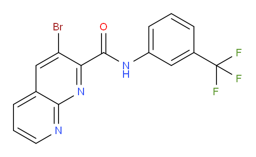 3-bromo-N-(3-(trifluoromethyl)phenyl)-1,8-naphthyridine-2-carboxamide
