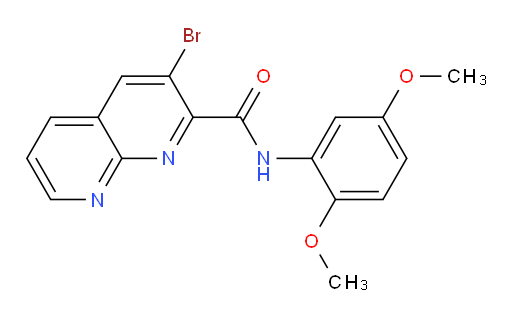 3-bromo-N-(2,5-dimethoxyphenyl)-1,8-naphthyridine-2-carboxamide