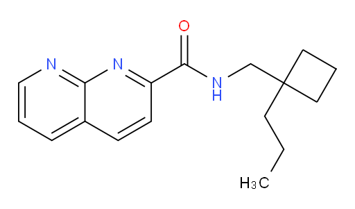 N-((1-propylcyclobutyl)methyl)-1,8-naphthyridine-2-carboxamide