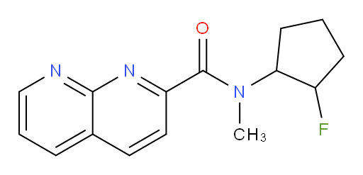 N-(2-fluorocyclopentyl)-N-methyl-1,8-naphthyridine-2-carboxamide
