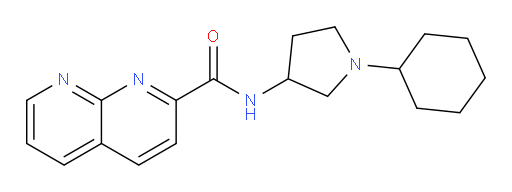 N-(1-cyclohexylpyrrolidin-3-yl)-1,8-naphthyridine-2-carboxamide