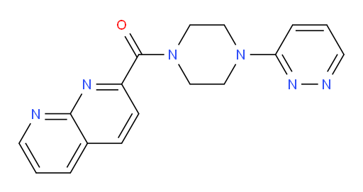 (1,8-naphthyridin-2-yl)(4-(pyridazin-3-yl)piperazin-1-yl)methanone
